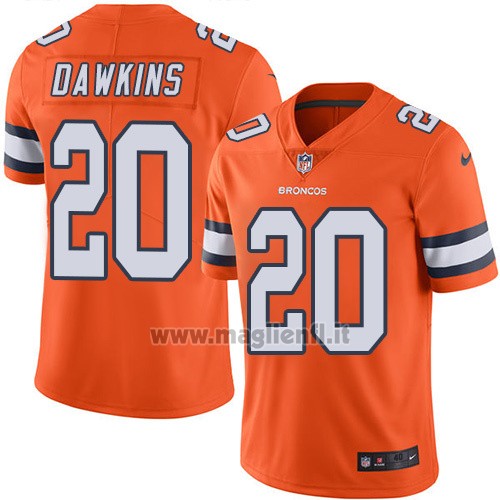 Maglia NFL Legend Denver Broncos Dawkins Arancione